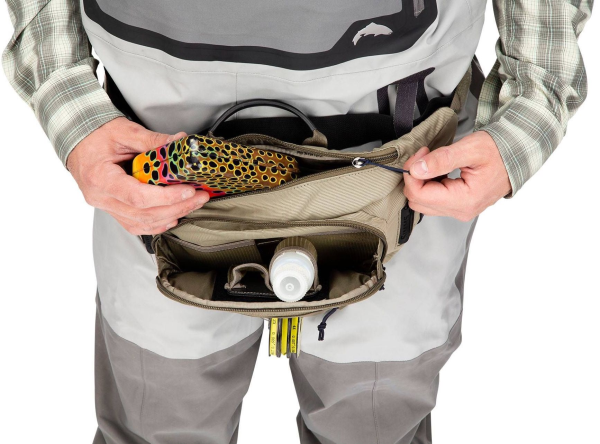 Simms Freestone Tactical Hip Pack Tan Front Simms Freestone Tactical Hip Pack Tan Front